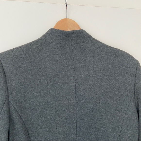 BANANA REPUBLIC GREY STRETCH CLASSIC RAYON BLEND SINGLE BREASTED BLAZER, 10 - Picture 8 of 15